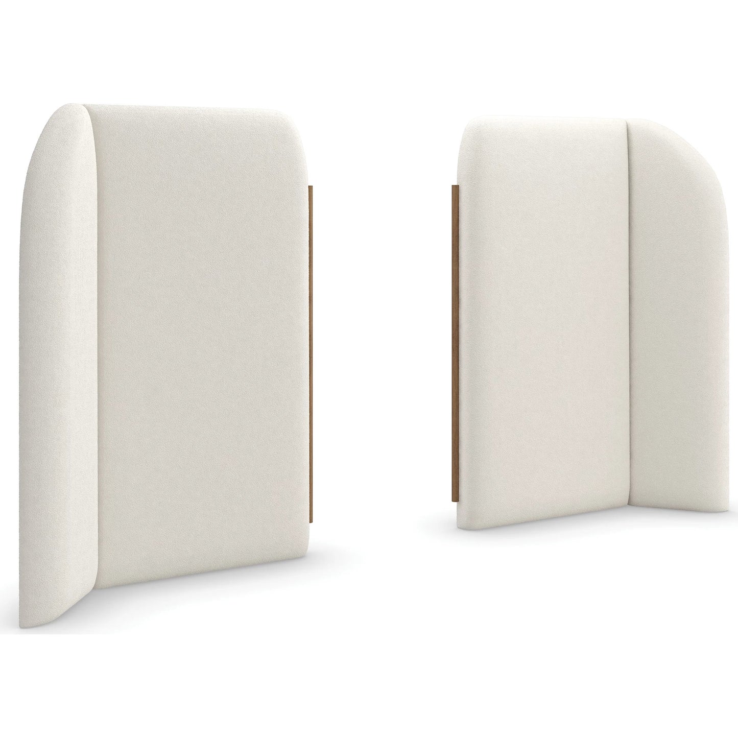 001 SI-2193883 | Primary Silo | Malta Upholstered Bed Panels by Caracole in toasted pecan. Made from asian hardwood in a modern style.