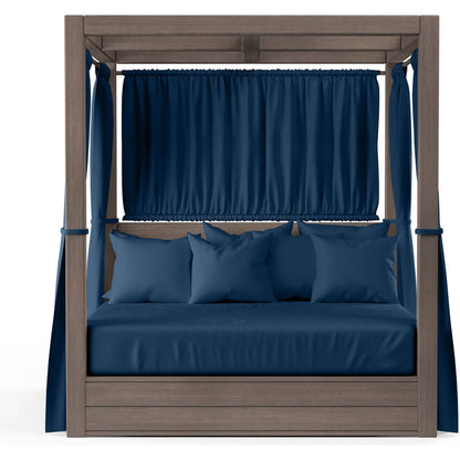 Laguna Outdoor Resort King Daybed by Sunset West in browns. Made from aluminum in a modern style.