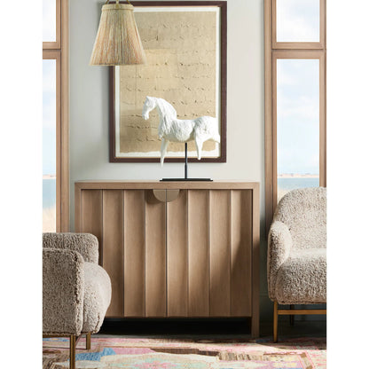 Commerce and Market Willow Accent Cabinet by Hooker Furniture in light natural, white oak. Made from white oak solids, white oak veneers in a transitional style.