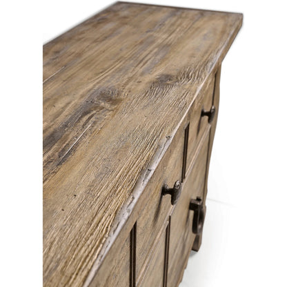 Caldera Dresser by Jonathan Charles in light spain painted walnut. Made from main acacia in a unique style.