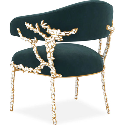 Glimmer of Hope Chair by Caracole in gold brush. Made from metal in a eclectic & global style.