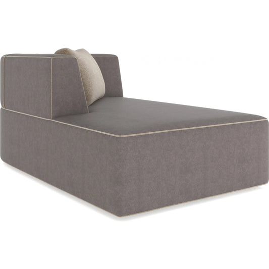 Marbella Chaise by Caracole in lucent bronze metallic paint. Made from unique in a unique style.