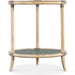 Retreat Raffia End Table by Hooker Furniture. Made from maple veneers, engineered raffia, rope, tempered glass in a cottage & farmhouse style.