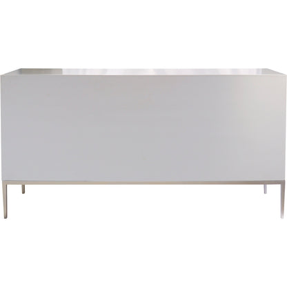 Luna Sideboard by Pasargad Home in silver and silver. Made from unique in a modern style.