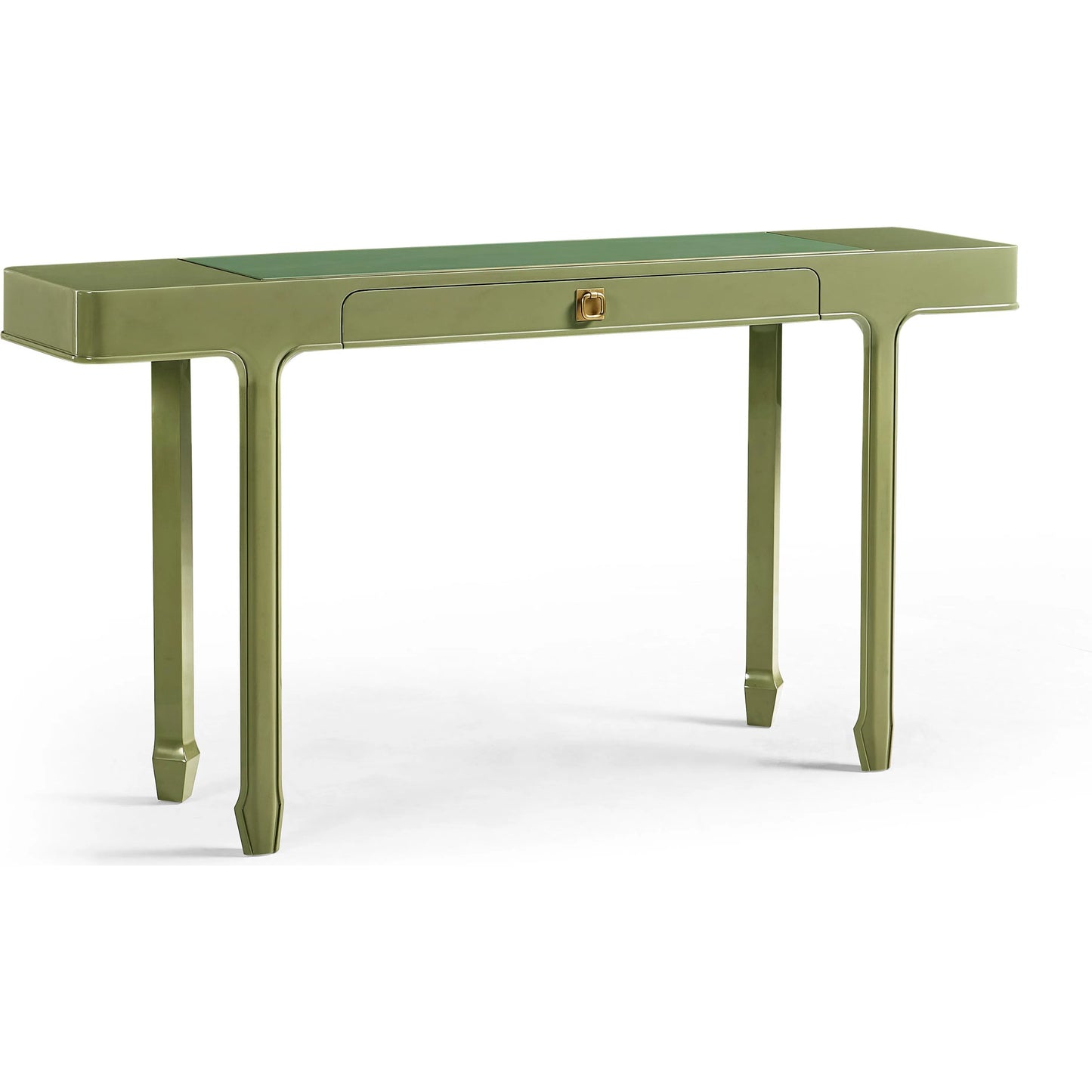 000 SI-2462606 | Primary Silo | Polly Avo Rectangular Console Table by Jonathan Charles in dor green lacquer. Made from beech in a eclectic & global style.