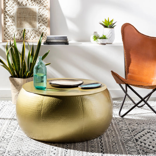 Sansa - 24845 by Livabliss in gold and antiqued,hammeredantiqued. Made from top: metal, base: metal in a modern style.