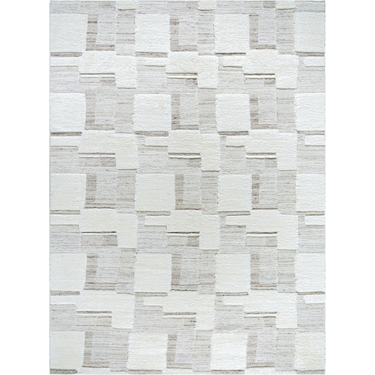 Sardis Rug - 535018 by Surya in off-white, pearl, light silver, ash. Made from new zealand wool in a unique style.