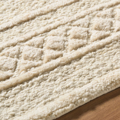 Sardis SAD-2301 Rug by Surya in ivory, cream, beige. Made from new zealand wool in a unique style.
