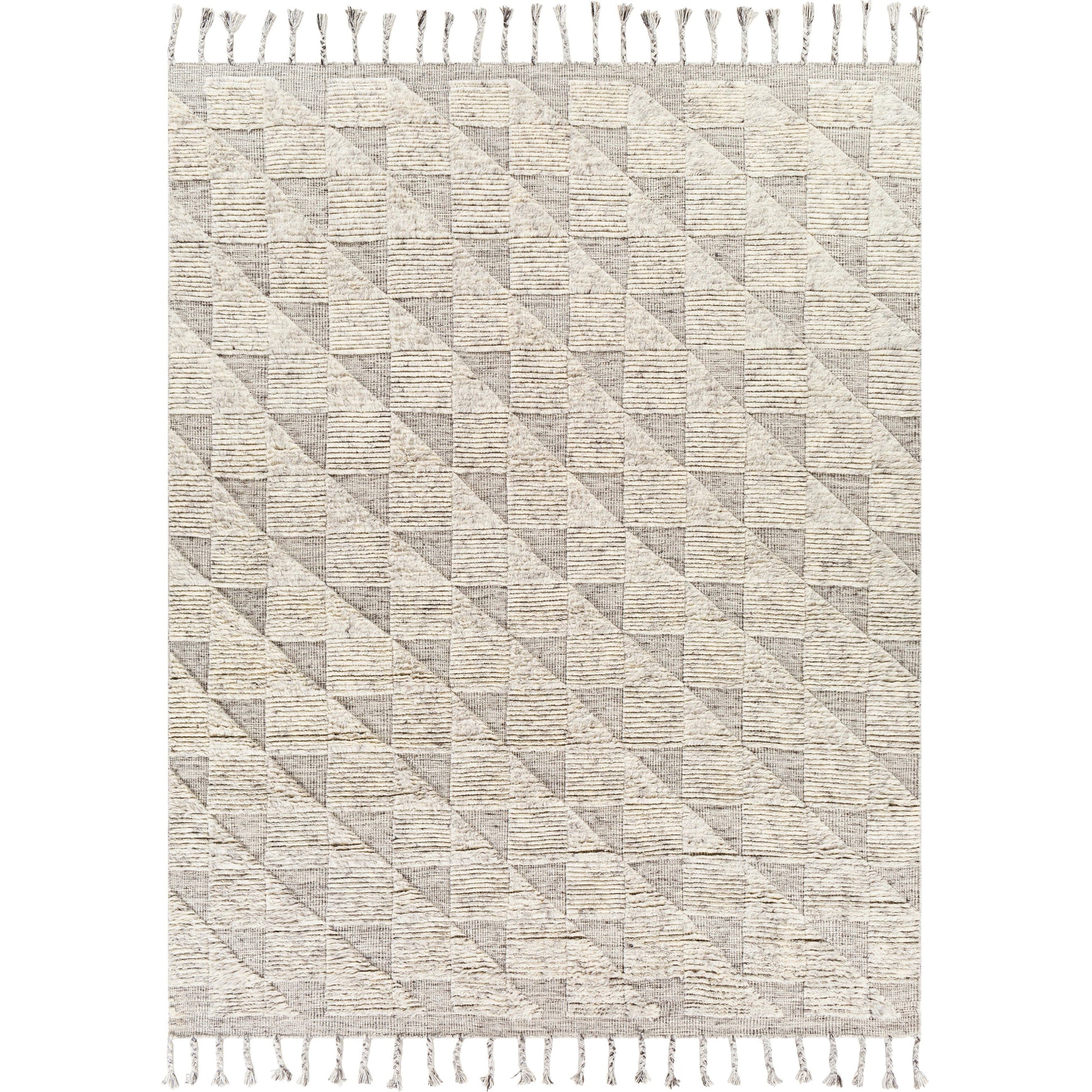 Sahara SAH-2300 Rug by Surya in dark brown, ivory, medium gray, charcoal. Made from 100% wool in a unique style.