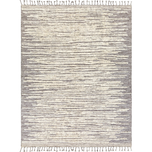 Sahara Rug - 25935 by Surya in charcoal, cream, gray, dark brown. Made from 80% wool, 20% viscose in a unique style.