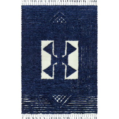 Sahara SAH-2303 Rug by Surya in cream, navy. Made from 100% wool in a unique style.
