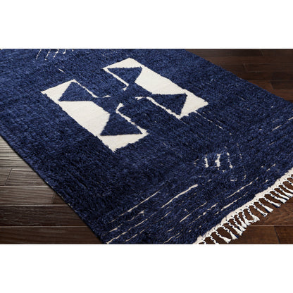 Sahara SAH-2303 Rug by Surya in cream, navy. Made from 100% wool in a unique style.