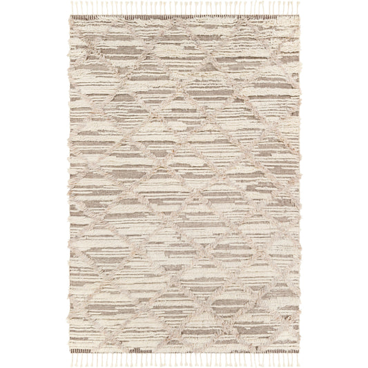 Sahara Rug - 26938 by Surya in khaki, ivory, dark brown. Made from 100% wool in a unique style.