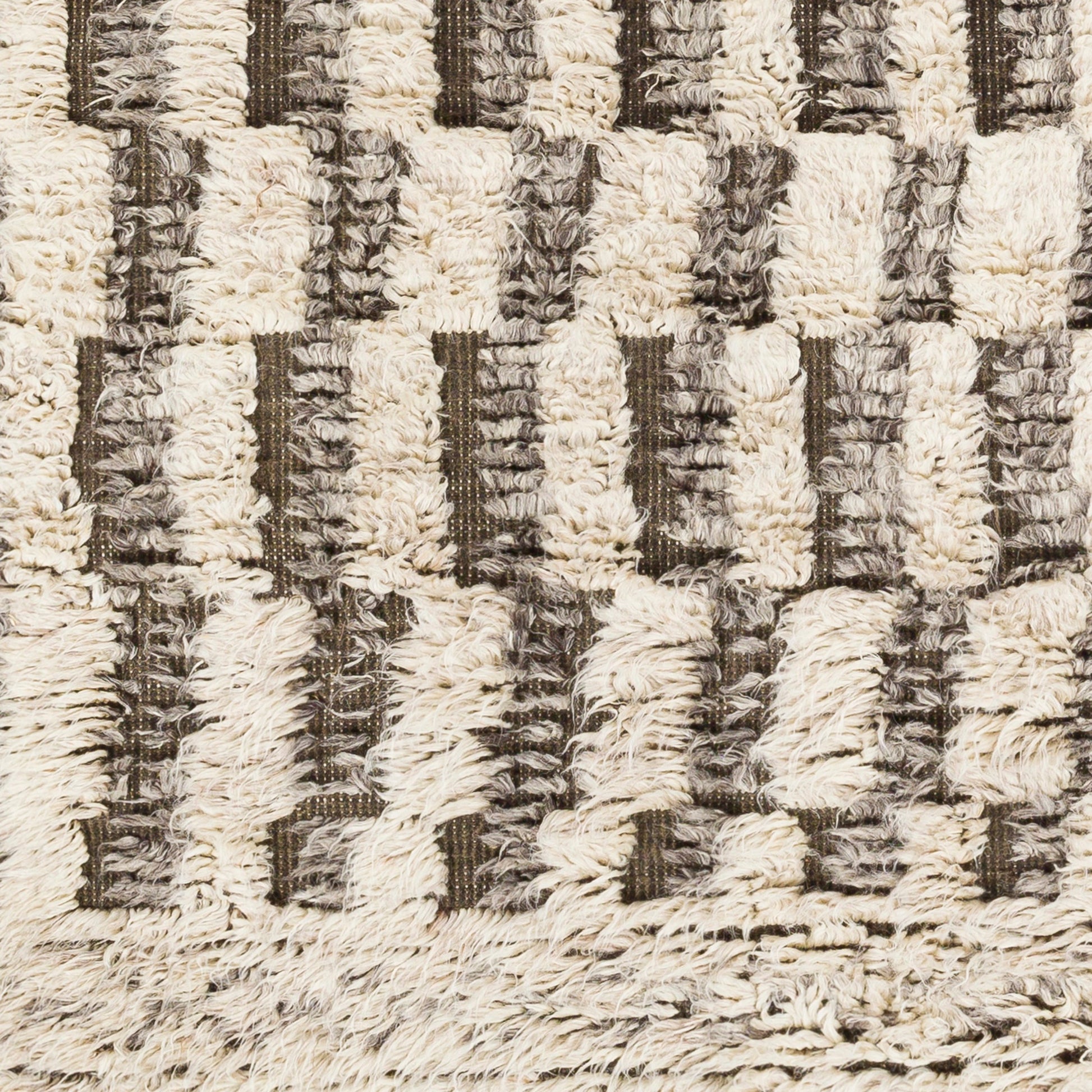 Sahara SAH-2308 Rug by Surya in gray, cream, charcoal, dark brown, navy, blue. Made from 100% wool in a unique style.
