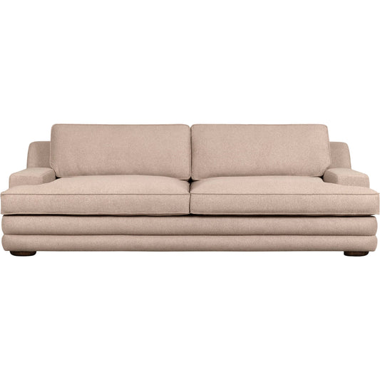Samuel Sofa by Surya in brown, cinnamon. Made from polyester, rubber wood, foam, hollow fill fiber in a transitional style.