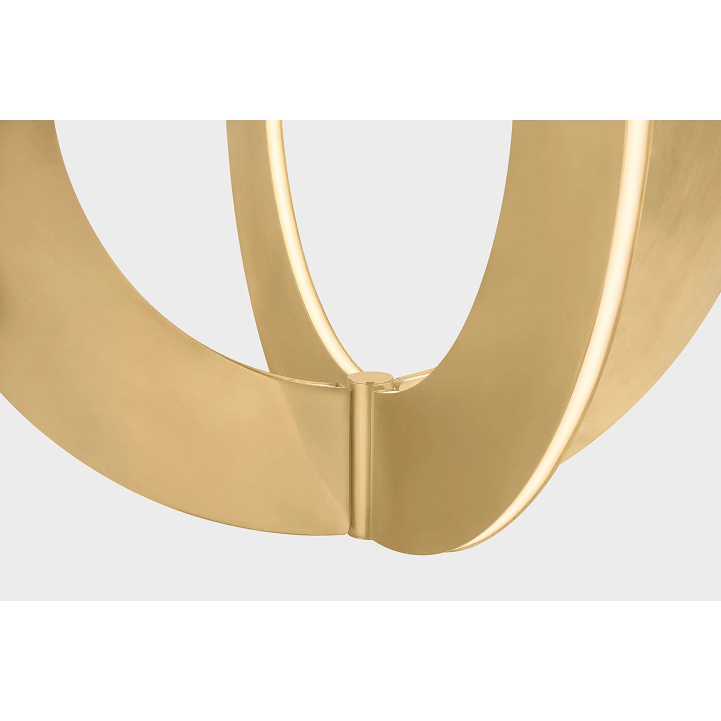 003 SI-2374198 | Closeup | Samos Chandelier by Corbett in vintage brass. Made from brass in a transitional style.