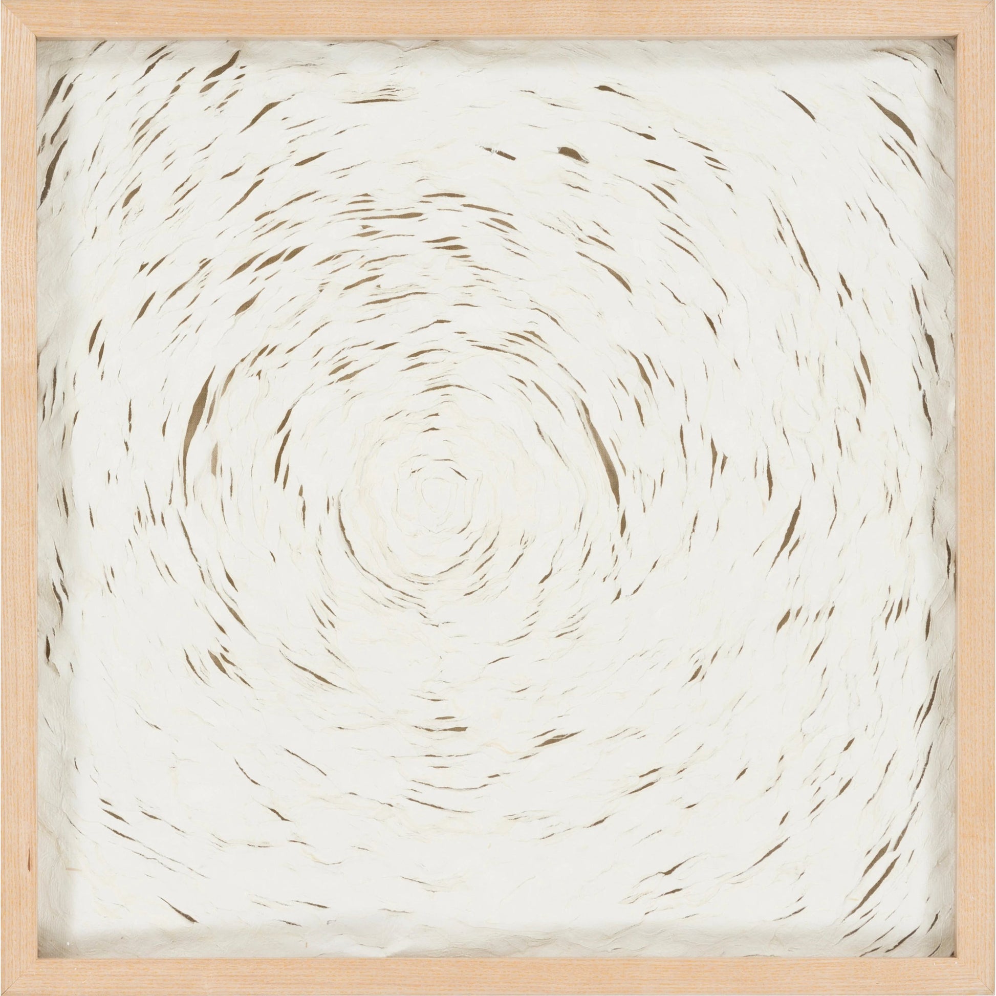 Sanctity - 16736 by Surya in ivory and wood finish. Made from shredded paper, polystyrene in a modern style.