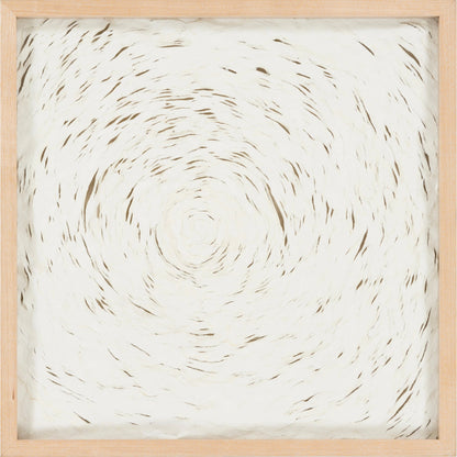 Sanctity - 16736 by Surya in ivory and wood finish. Made from shredded paper, polystyrene in a modern style.