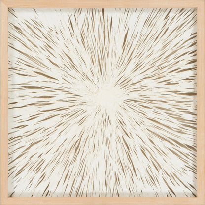 Sanctity - 16737 by Surya in cream and wood finish. Made from polystyrene in a eclectic & global style.