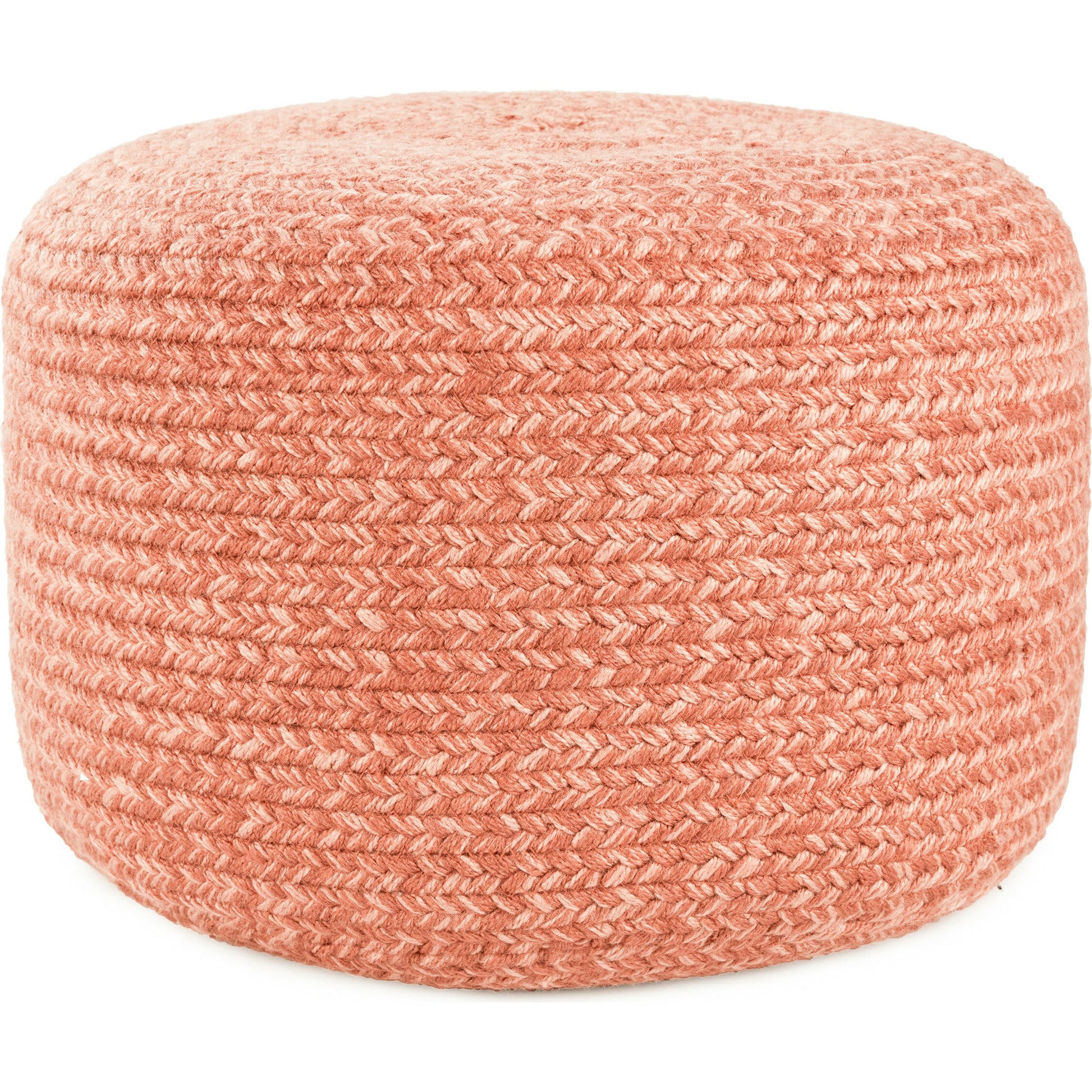 Saba Solar SAS09 Indoor/Outdoor Pouf by Jaipur Living. Made from 100% polyester in a cottage & farmhouse style.