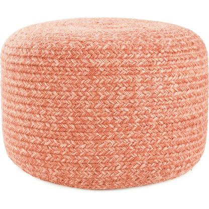 Saba Solar SAS09 Indoor/Outdoor Pouf by Jaipur Living. Made from 100% polyester in a cottage & farmhouse style.