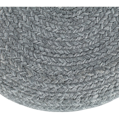 Saba Solar SAS09 Indoor/Outdoor Pouf by Jaipur Living. Made from 100% polyester in a cottage & farmhouse style.
