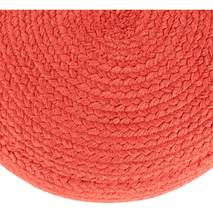 Saba Solar SAS01 Indoor/Outdoor Pouf by Jaipur Living. Made from 100% polyester in a coastal style.