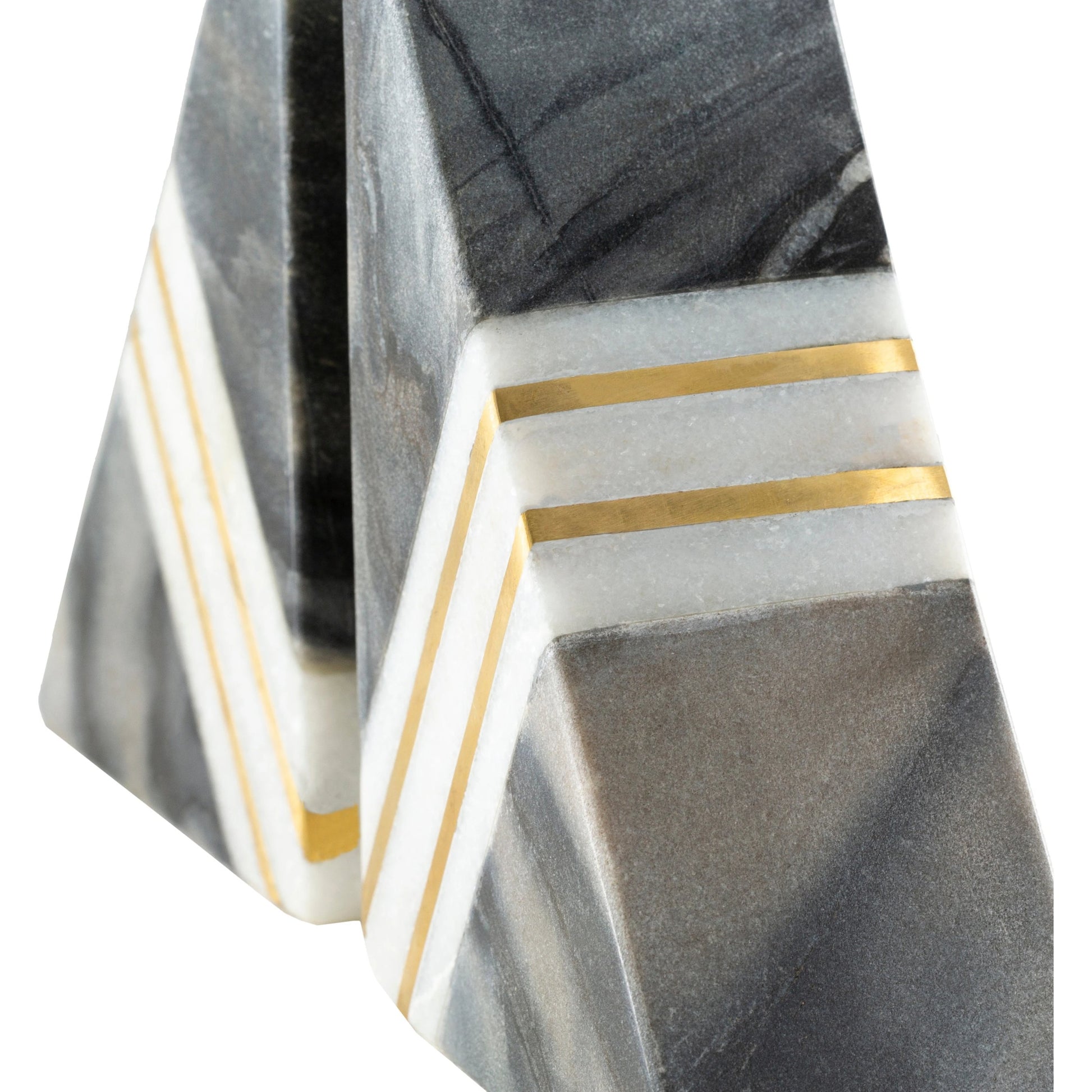 Slate - 24806 (Set of 2) by Surya in gray, white and naturalinlaid. Made from metal, stone in a modern style.