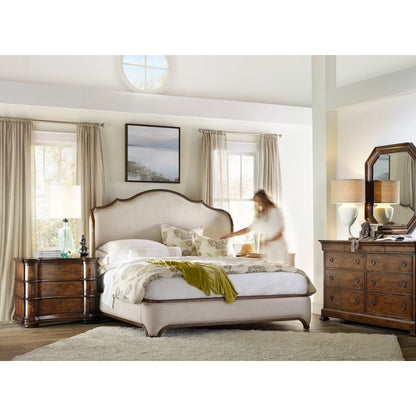 Archivist Bachelors Chest by Hooker Furniture in pecan. Made from pecky pecan veneers, felt in a traditional style.