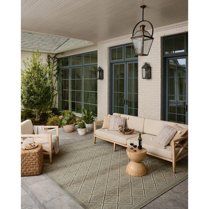 Saylor SAY-04 Indoor/Outdoor Rug by Loloi in stone, ivory. Made from 100% polypropylene in a unique style.