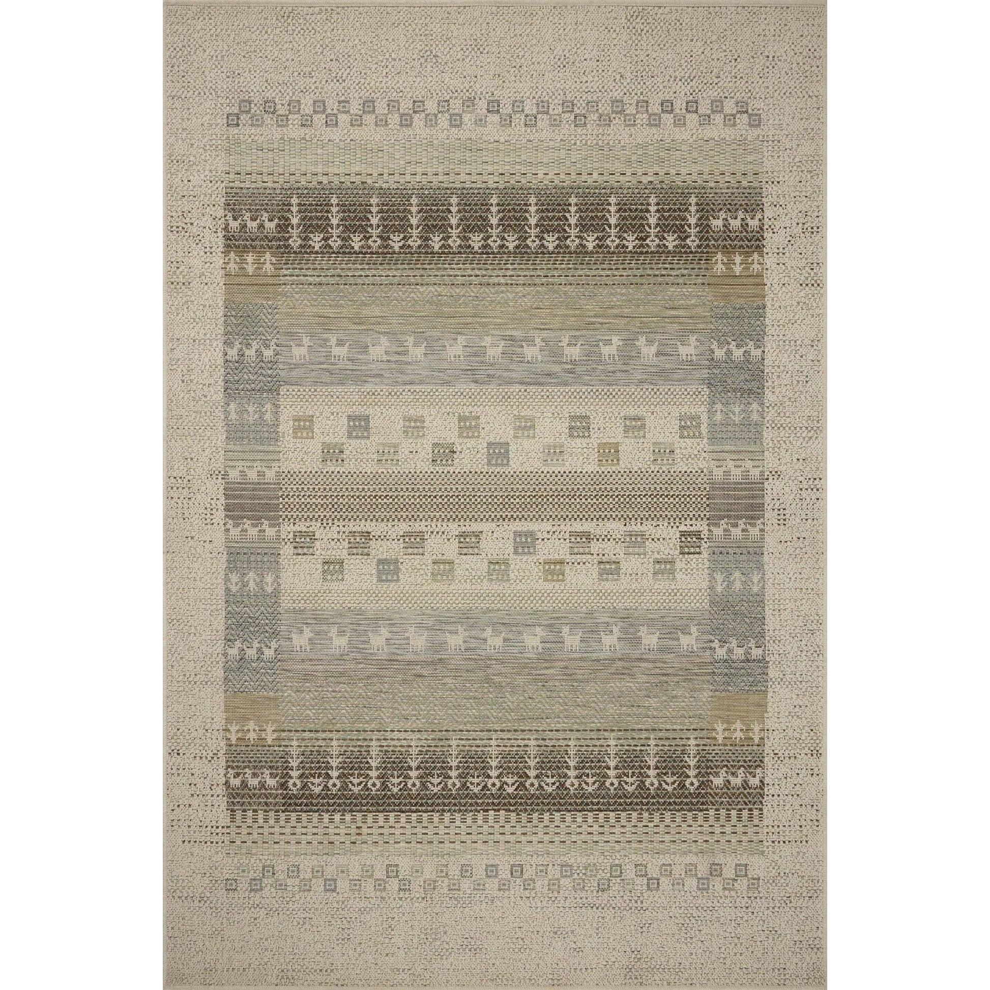 Saylor SAY-05 Indoor/Outdoor Rug by Loloi in ivory, earth. Made from 100% polypropylene in a unique style.