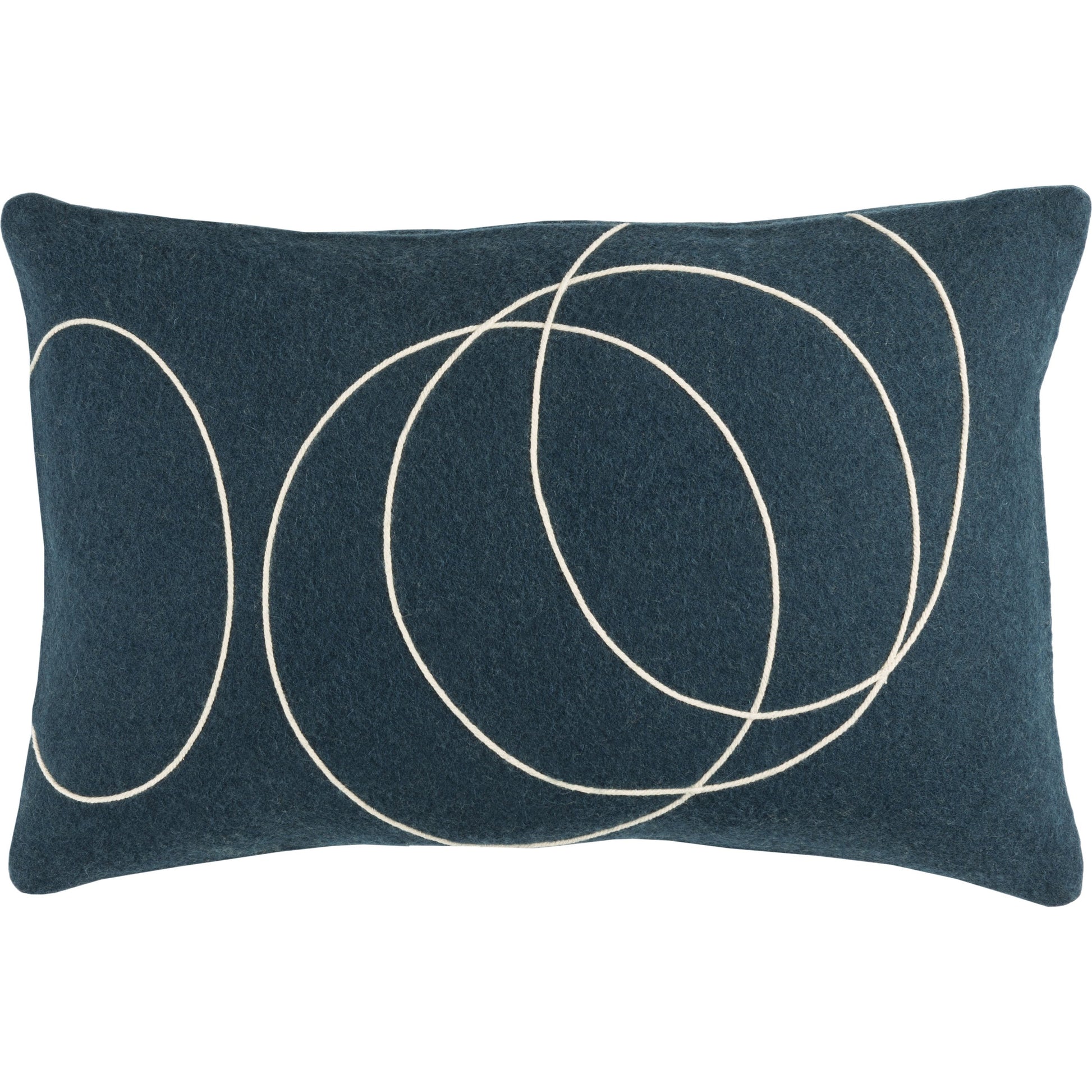 Solid Bold Pillow - 33383 by Surya. Made from front: 100% wool, back: 100% wool in a modern style.