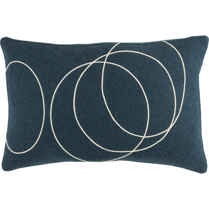 Solid Bold Pillow - 33383 by Surya. Made from front: 100% wool, back: 100% wool in a modern style.