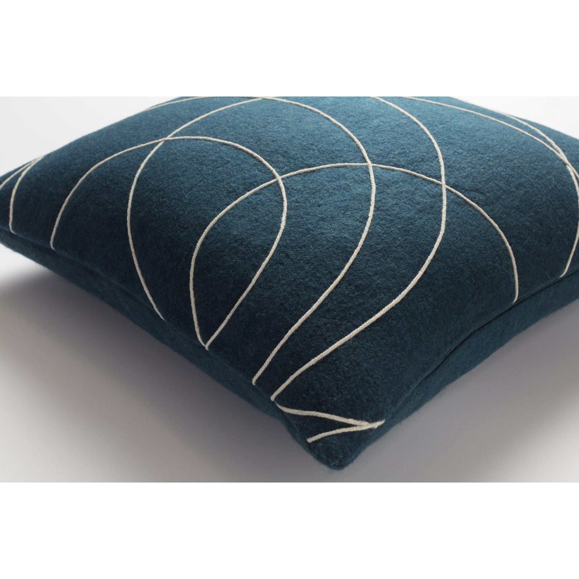 Solid Bold Pillow - 33383 by Surya. Made from front: 100% wool, back: 100% wool in a modern style.