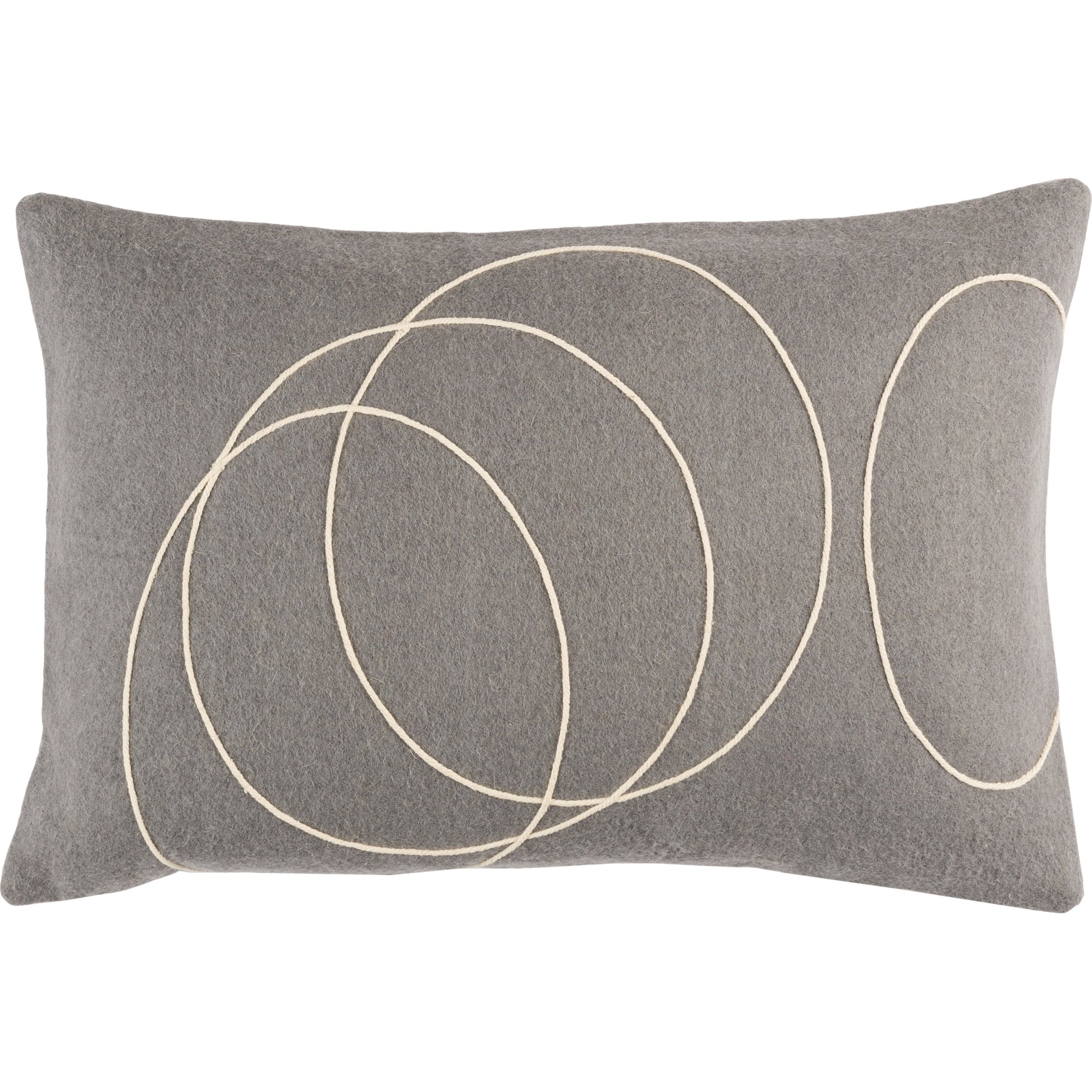 Solid Bold Pillow - 33383 by Surya. Made from front: 100% wool, back: 100% wool in a modern style.