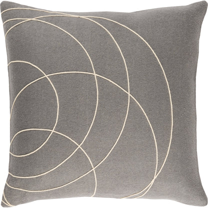 Solid Bold Pillow - 33383 by Surya. Made from front: 100% wool, back: 100% wool in a modern style.