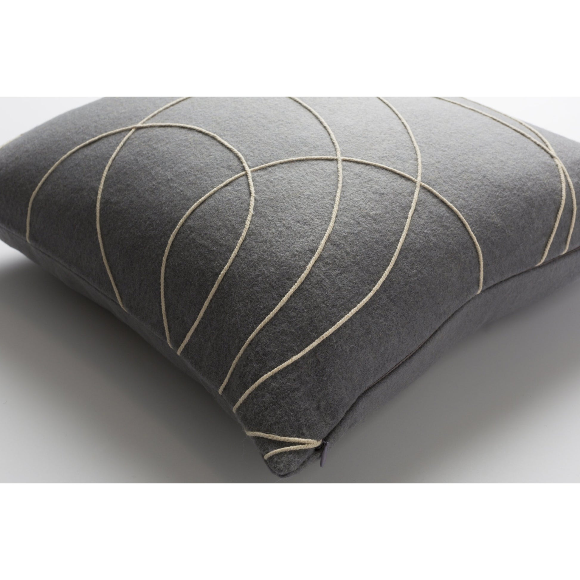 Solid Bold Pillow - 33383 by Surya. Made from front: 100% wool, back: 100% wool in a modern style.