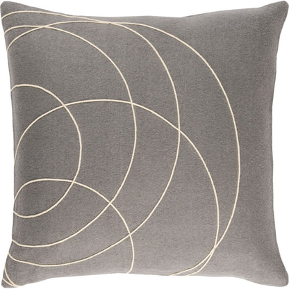 Solid Bold Pillow - 33383 by Surya. Made from front: 100% wool, back: 100% wool in a modern style.