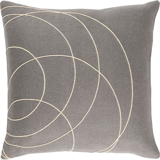 Solid Bold Pillow - 33383 by Surya. Made from front: 100% wool, back: 100% wool in a modern style.