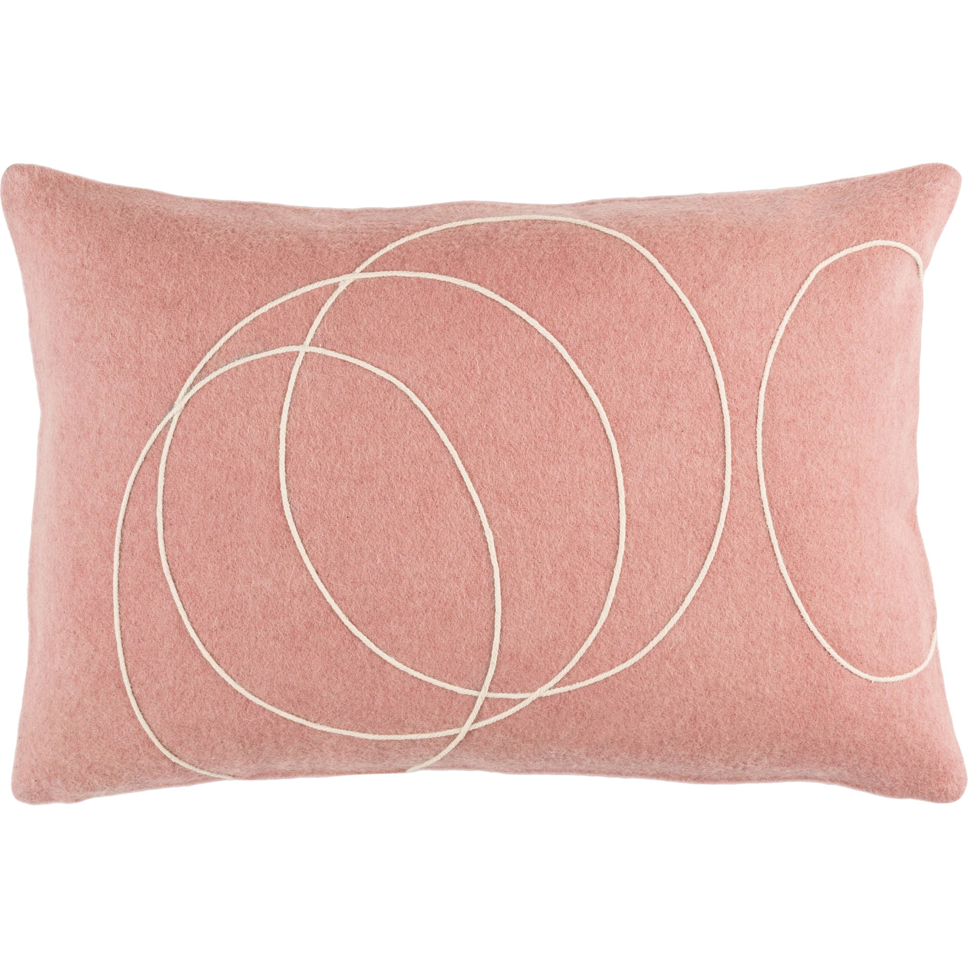 Solid Bold Pillow - 33383 by Surya. Made from front: 100% wool, back: 100% wool in a modern style.