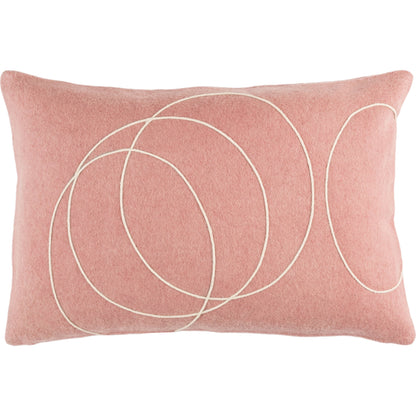 Solid Bold Pillow - 33383 by Surya. Made from front: 100% wool, back: 100% wool in a modern style.