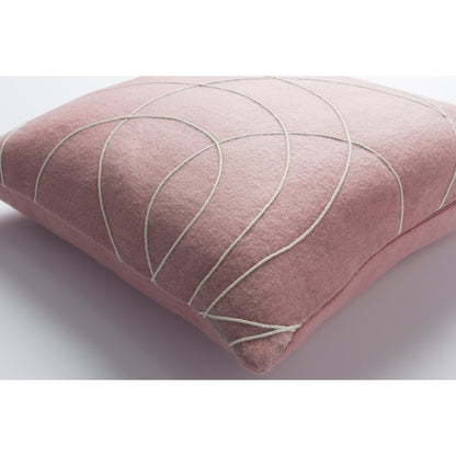 Solid Bold Pillow - 33383 by Surya. Made from front: 100% wool, back: 100% wool in a modern style.