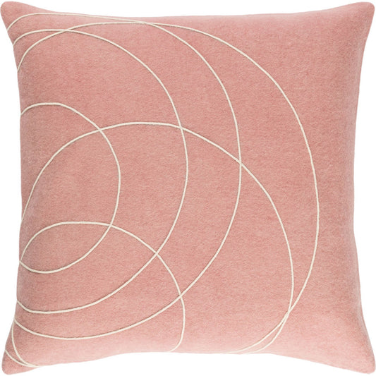 Solid Bold Indoor/Outdoor Pillow by Surya. Made from front: 100% wool, back: 100% wool in a modern style.