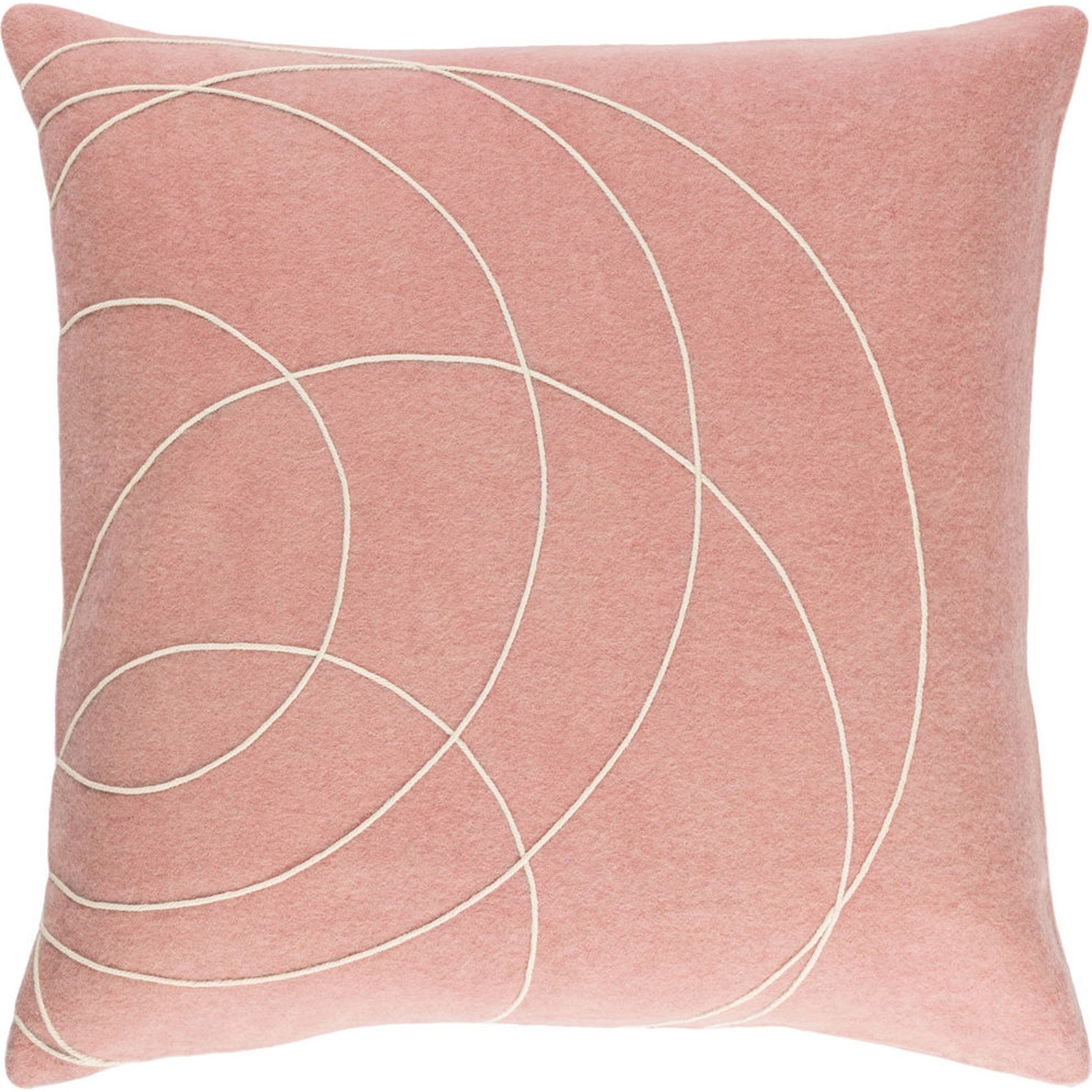Solid Bold Pillow - 33383 by Surya. Made from front: 100% wool, back: 100% wool in a modern style.