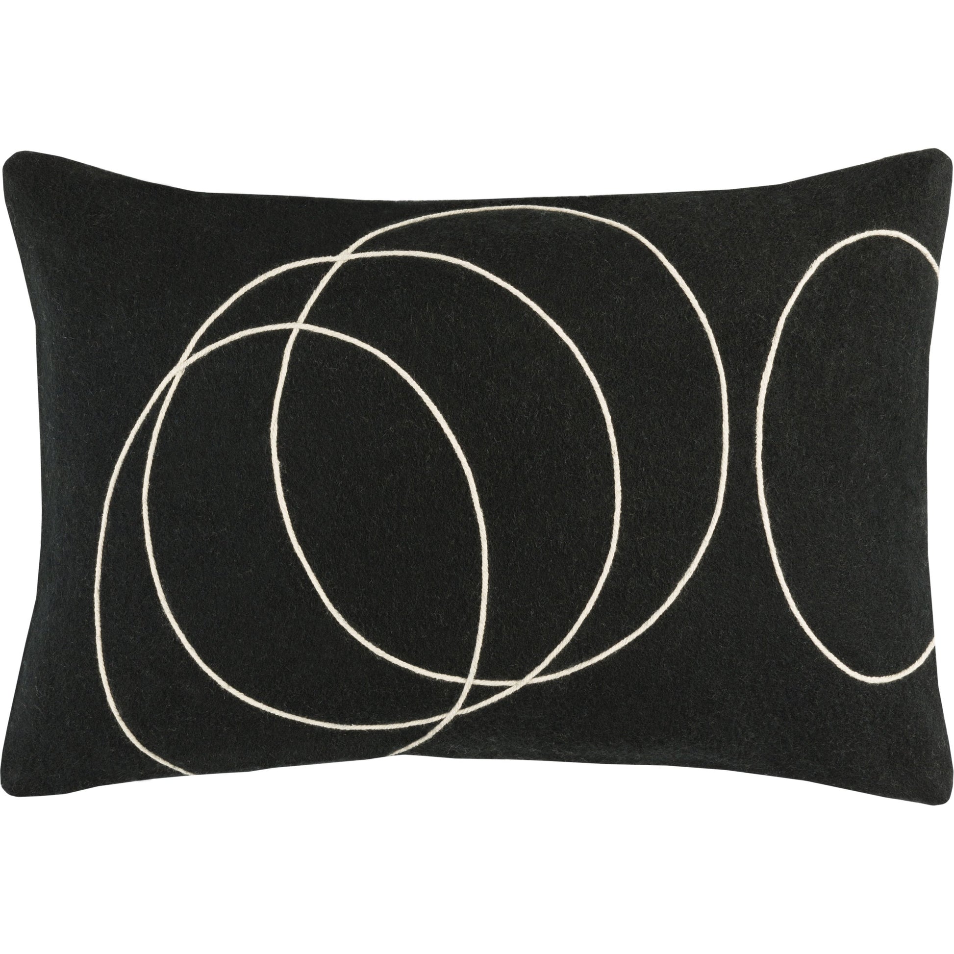 Solid Bold Pillow - 33383 by Surya. Made from front: 100% wool, back: 100% wool in a modern style.