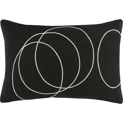 Solid Bold Pillow - 33383 by Surya. Made from front: 100% wool, back: 100% wool in a modern style.