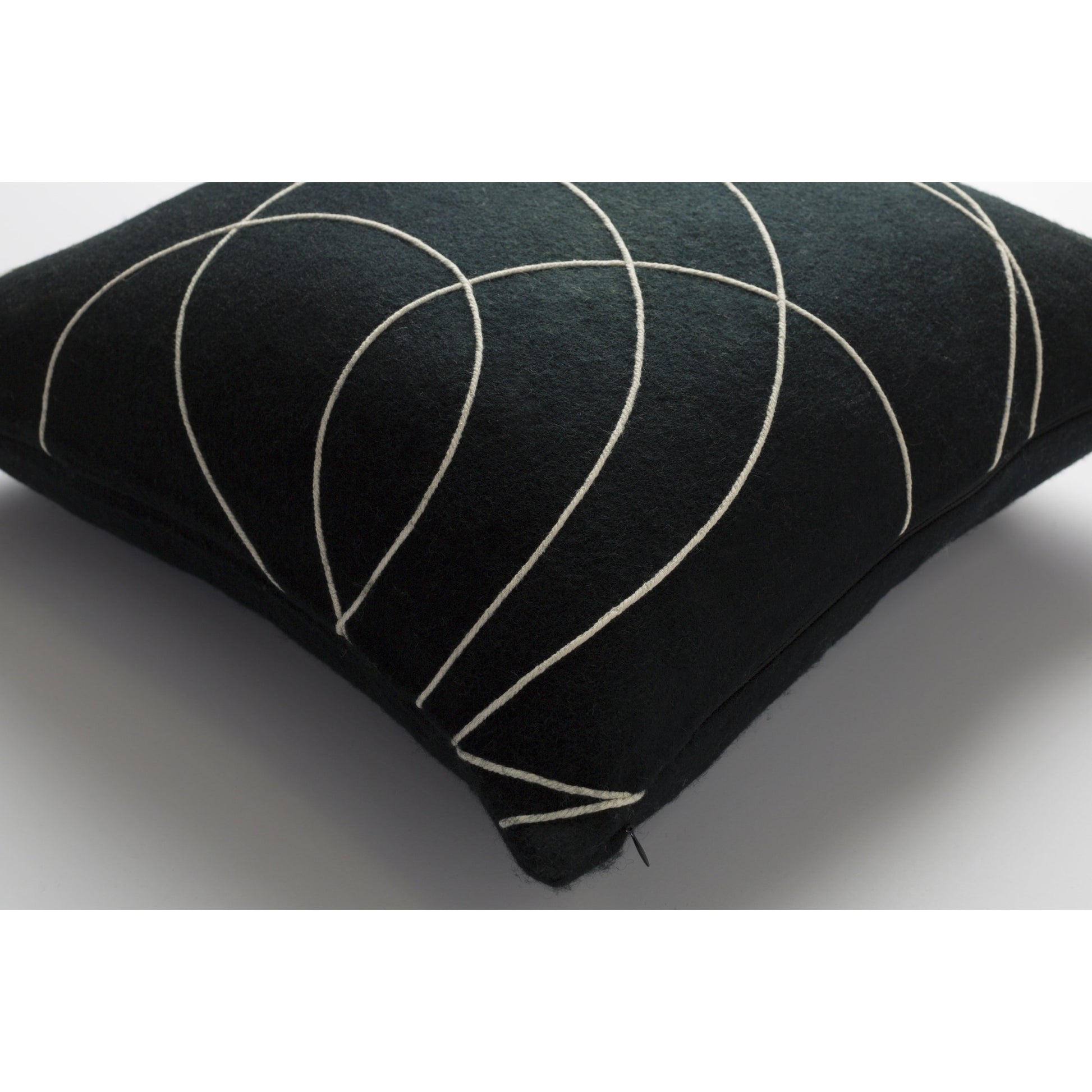 Solid Bold Pillow - 33383 by Surya. Made from front: 100% wool, back: 100% wool in a modern style.