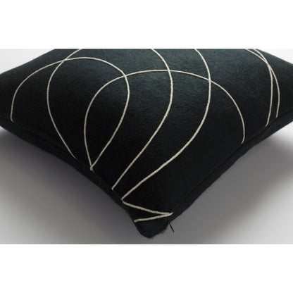 Solid Bold Pillow - 33383 by Surya. Made from front: 100% wool, back: 100% wool in a modern style.