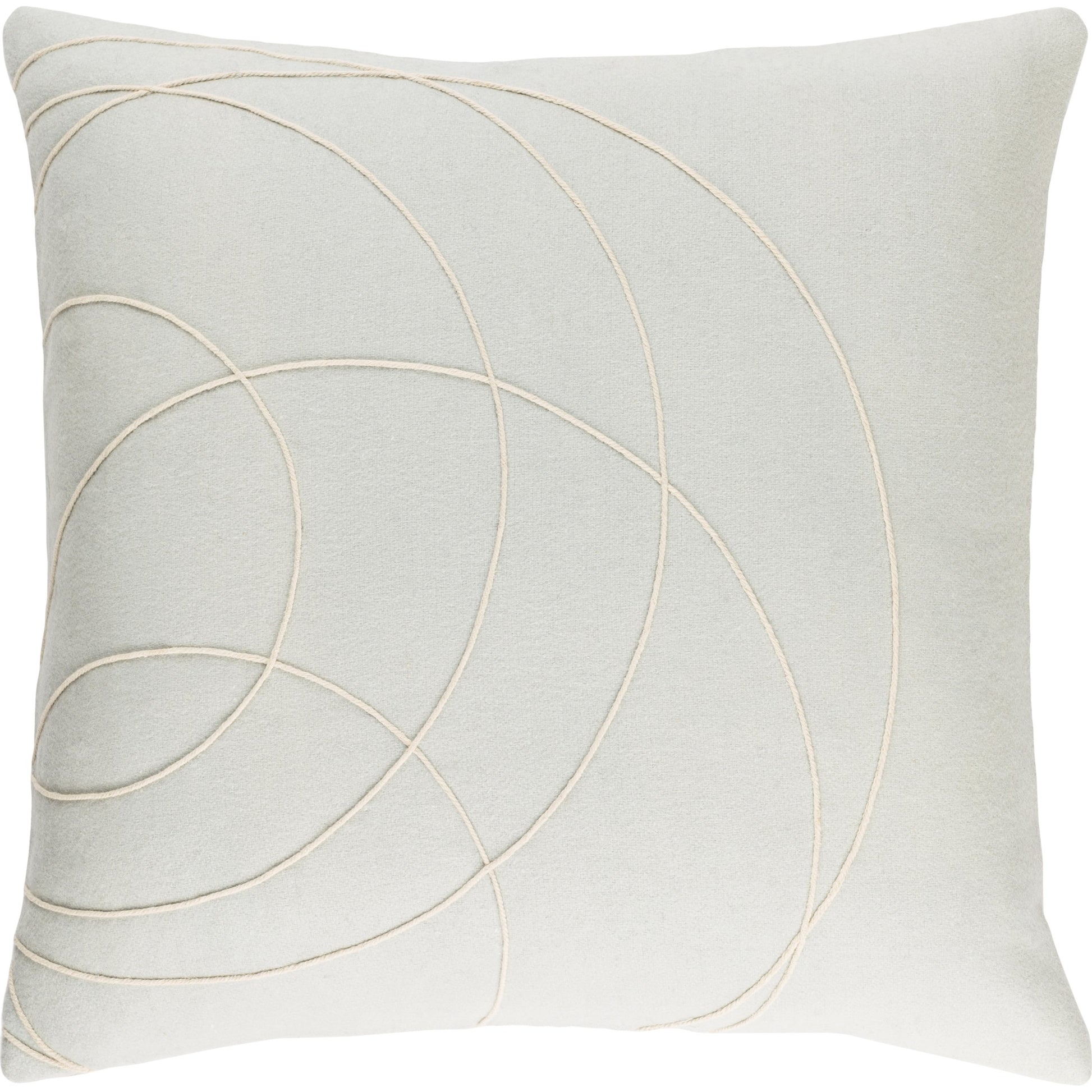 Solid Bold Pillow - 33383 by Surya. Made from front: 100% wool, back: 100% wool in a modern style.
