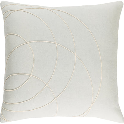 Solid Bold Pillow - 33383 by Surya. Made from front: 100% wool, back: 100% wool in a modern style.